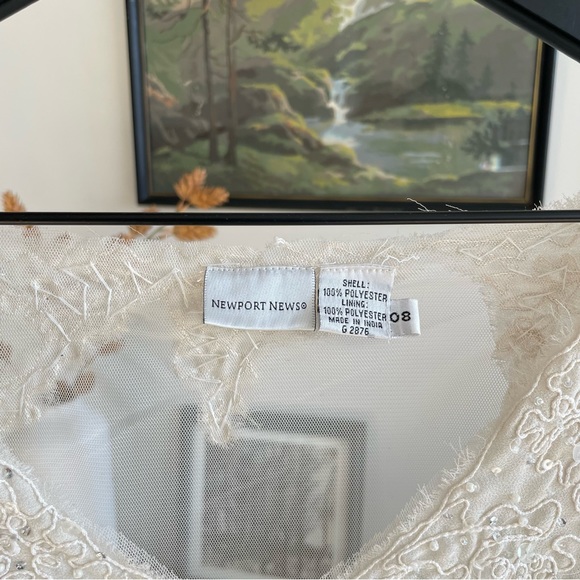 Vintage 90s Newport News Sheer Slip Dress - Picture 6 of 16